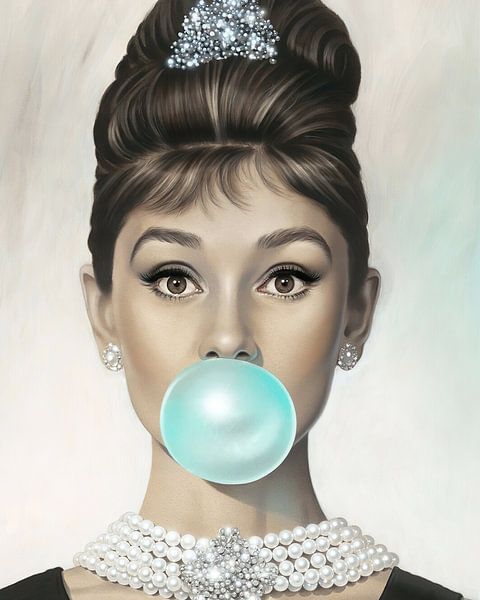 Audrey Hepburn Bubblegum von David Potter