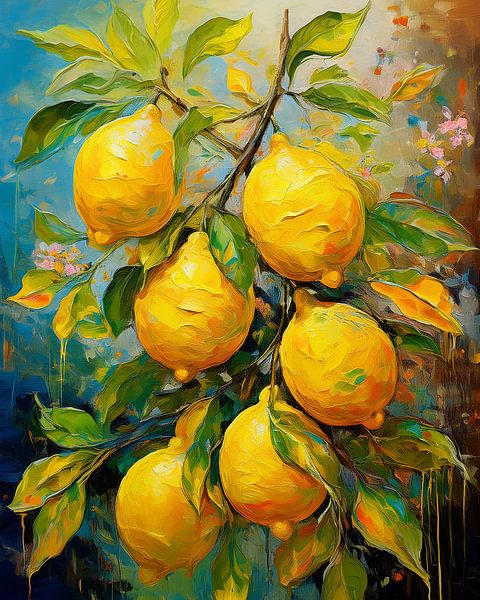 Des citrons colorés par Evelien Prins