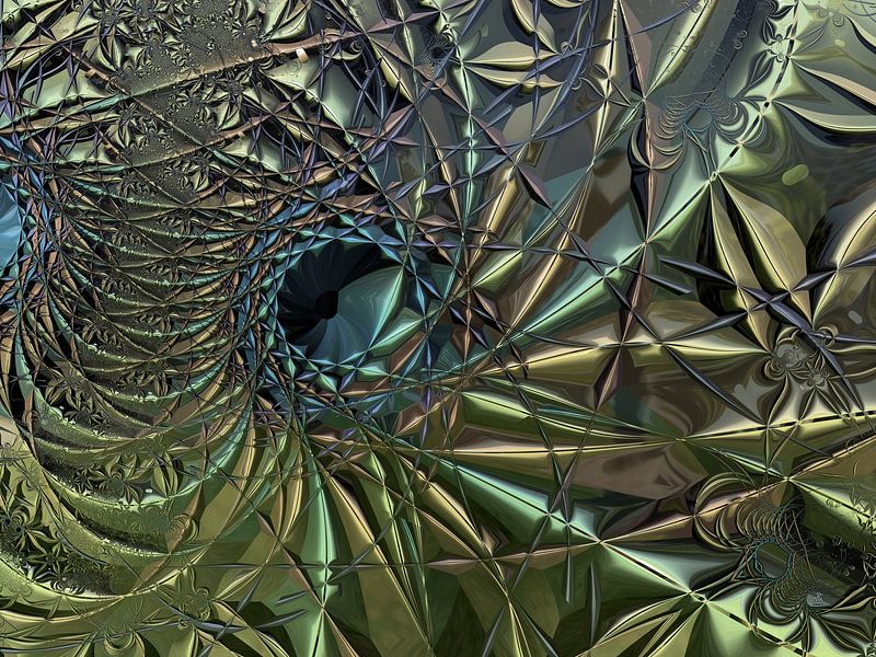 Thorn Bush Abstract Fractal by Petra Köhler
