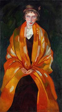 Stanisław Ignacy Witkiewicz - Portret van Eugenia Dunin-Borkowska (1912) van Peter Balan