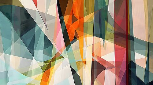 Panorama Horizontaal Gekleurde Onderdelen