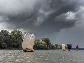 De scheepvaart op de Loire. Onweersbuien op de Loire van Alain Gaymard