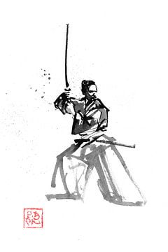 Samurai auf Wache von Péchane Sumie