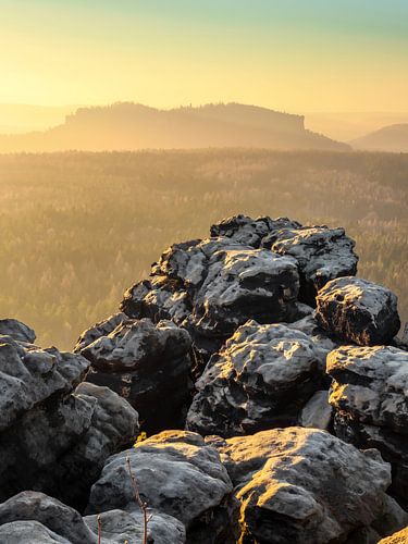 Gohrisch, Suisse saxonne - Pfaffenstein et plateau rocheux