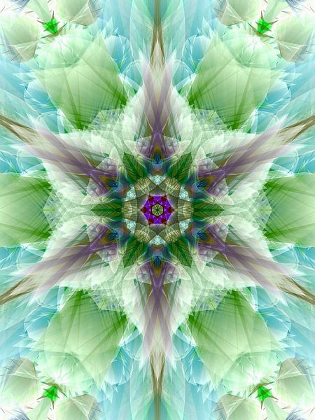 Mandala Digitalkunst 'Freiheit von Ivonne Fuhren- van de Kerkhof