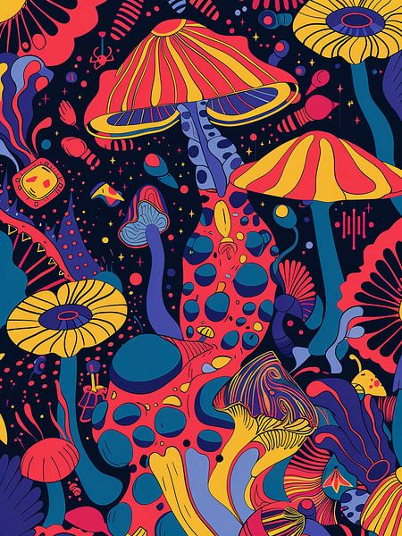 Psychedelic mushrooms by haroulita
