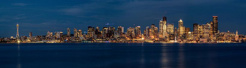 L'horizon de Seattle la nuit par Kevin Gysenbergs