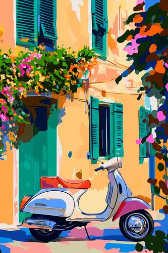 Vespa in der Stadt