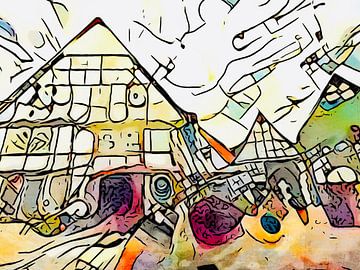 Kandinsky ontmoet Bad Salzuflen #2 van zam art