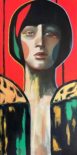 Stehende Sphinx von Helia Tayebi Art