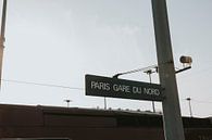 Gare du Nord treinstation in Parijs met zonsondergang van Manon Visser thumbnail