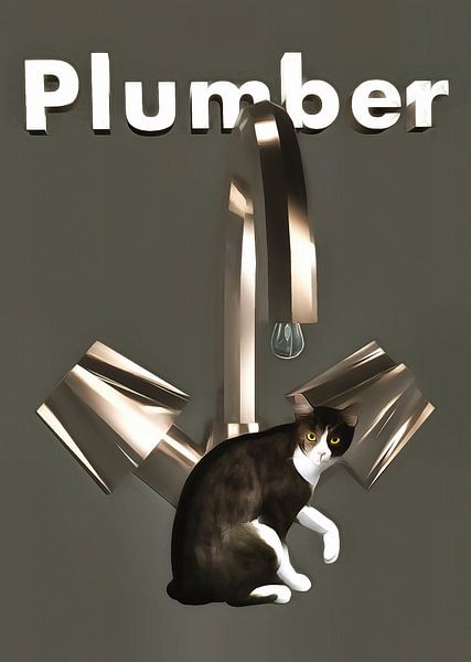 Chats: plombier par Jan Keteleer