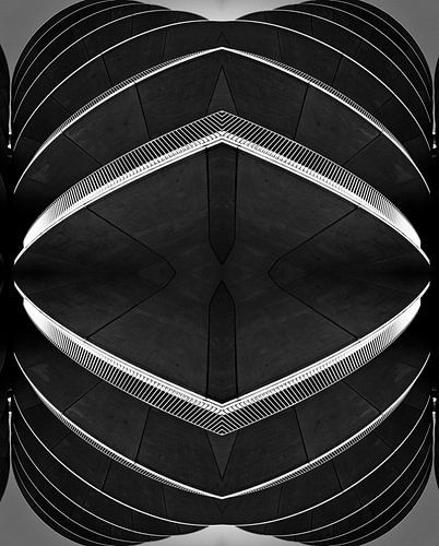 Symmetrie, Kunstwerk im Parkhaus des RAI Amsterdam