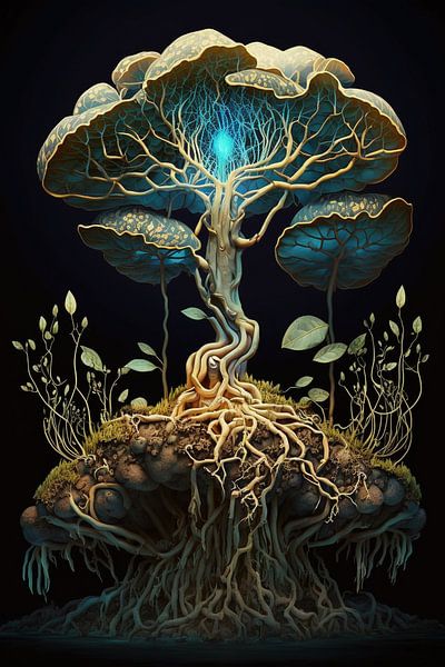 Arbre fantaisie lumineux par Vythryd Arts