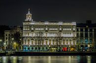 Het Wereldmuseum Rotterdam in Rotterdam in de nacht van MS Fotografie | Marc van der Stelt thumbnail