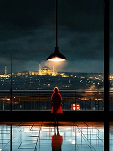Nachtblick auf die Stadt