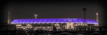 Feyenoord Stadion 26 (Sepia) van John Ouwens