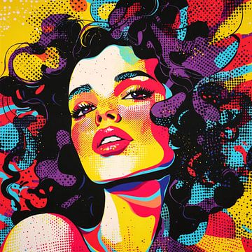 Popart Portret van Ellen Novara-da Lima