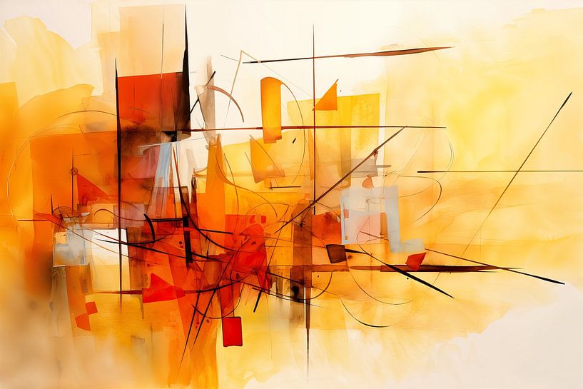 Abstrakt in Aquarell 210969 von Abstraktes Gemälde