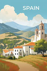 Vintage Reiseplakat Spanien