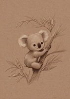 Little koala on a discovery tour