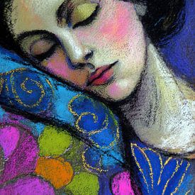 Droomwereld van Kleuren van Abstract Schilderij