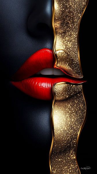 gold - schwarz - rot von Gelissen Artworks