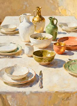 Sunlit Table, Southern Calm von Mellow Art