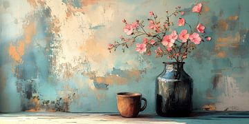 Bloeiende Roze Bloesems van Studio BB