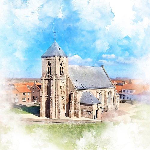 Catharinakerk in Zoutelande, Zeeland