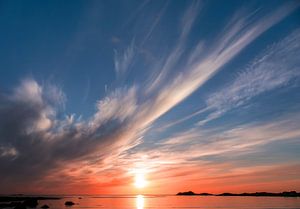Soleil de la nuit d'été