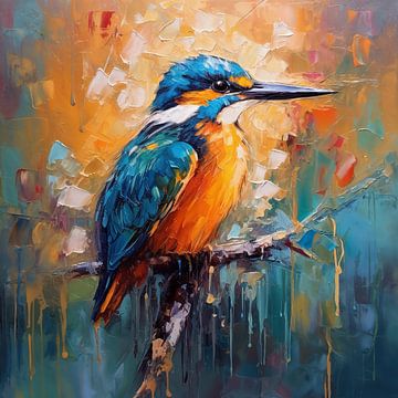 IJsvogel kleurrijk van Bianca ter Riet