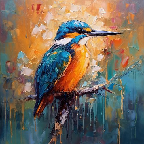 Eisvogel bunt von Bianca ter Riet