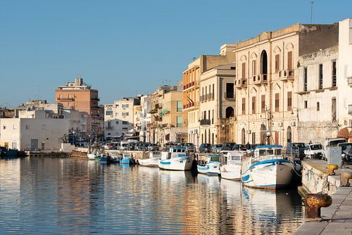 Fishing port by the sea in Sicily