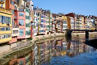 Bunte Häuser in Girona