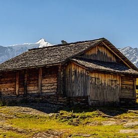 Ferme suisse dans les Alpes sur Reinier Holster
