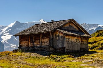 Ferme suisse dans les Alpes