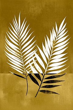 Palm leaf in gold part 2 by Richards Fine Art