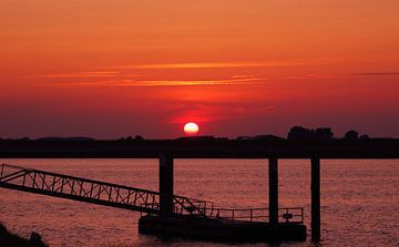 zonsondergang Vlissingen Sunset Vlissingen the Netherlands van Marleen De Wandeleer