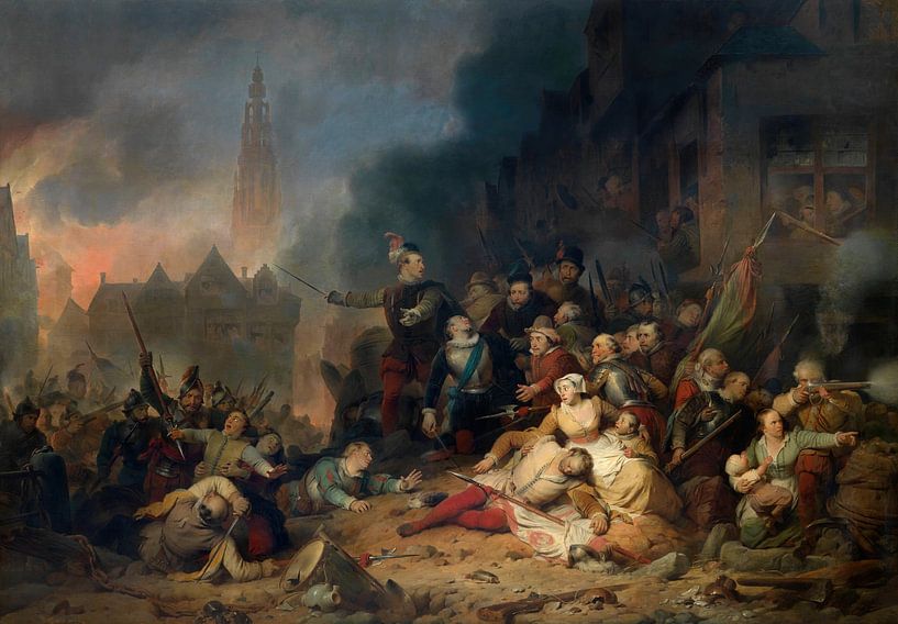 La fureur espagnole à Anvers Ferdinand de Braekeleer par Des maîtres magistraux