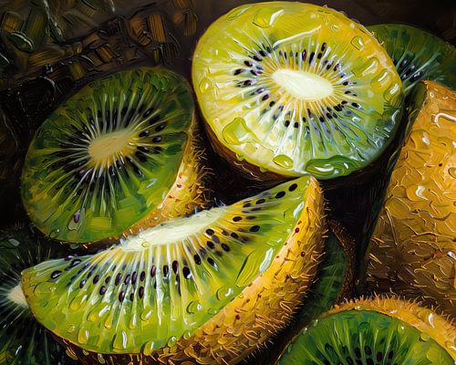 Peindre le kiwi