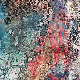 Farbenfrohe Wasserlandschaft von Art by Fokje