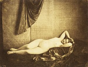 Vintage pinup naaktfotografie uit 1854 van Atelier Liesjes