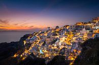 Zonsondergang in Oia / Santorini van Edwin Mooijaart thumbnail