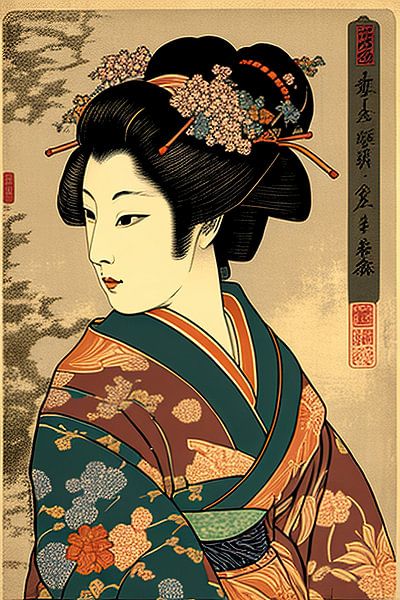 Enchanting Geisha, harmony of beauty by Peter Balan