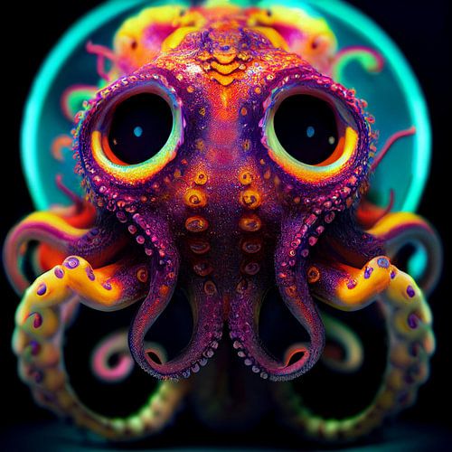 Cheerful octopus