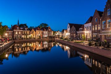 Kolksluis Spaarndam pendant l'heure bleue 2 sur Jeroen de Jongh