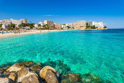 Magaluf strand Mallorca eiland, Spanje Middellandse Zee