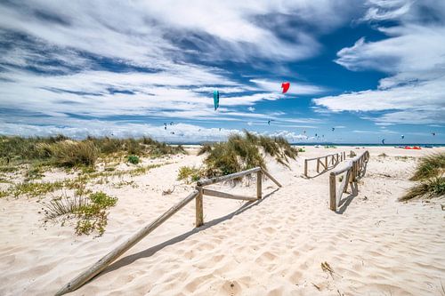 Tarifa strand aan zee in Andalusië / Spanje