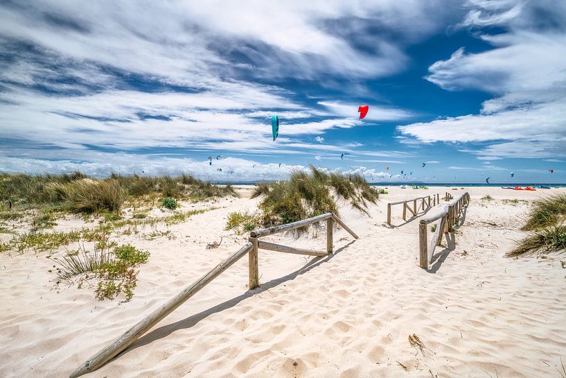 Tarifa beach by the sea in Andalusia / Spain by Voss photography